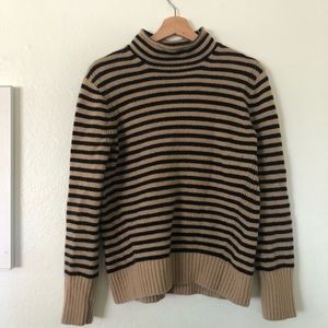 J. Crew Wool Cashmere Blend Striped Sweater